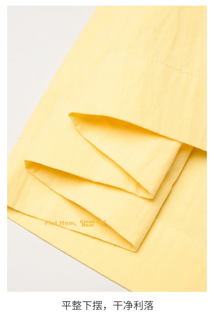 INMAN [Li Landi Same Style] Yellow Rose In Stock | 26 Summer Women's New Pleated A-Line Skirt Goose Yellow M 17