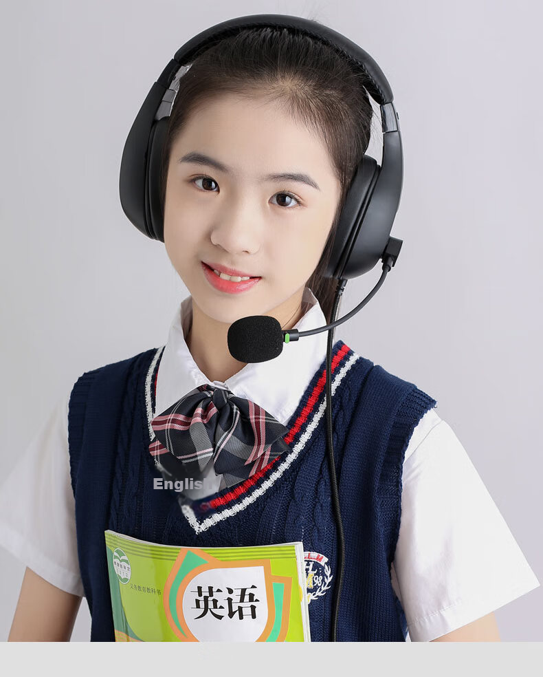 DANYIN D310 English Listening And Speaking Exam Headphones with USB Interface, Over-Ear Design for Students' Exams, Human-Machine Dialogue Recording, Middle School Entrance Exam Oral And Listening E-Listening Headset with Microphone 15
