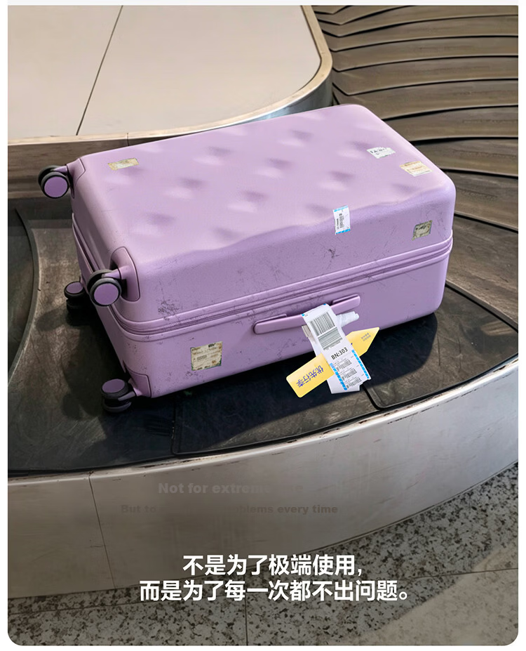 Bromen Bags Large Capacity Luggage Trolley Travel Suitcase Password Lock Business Student Checked Bag 20 Plus Blue 21