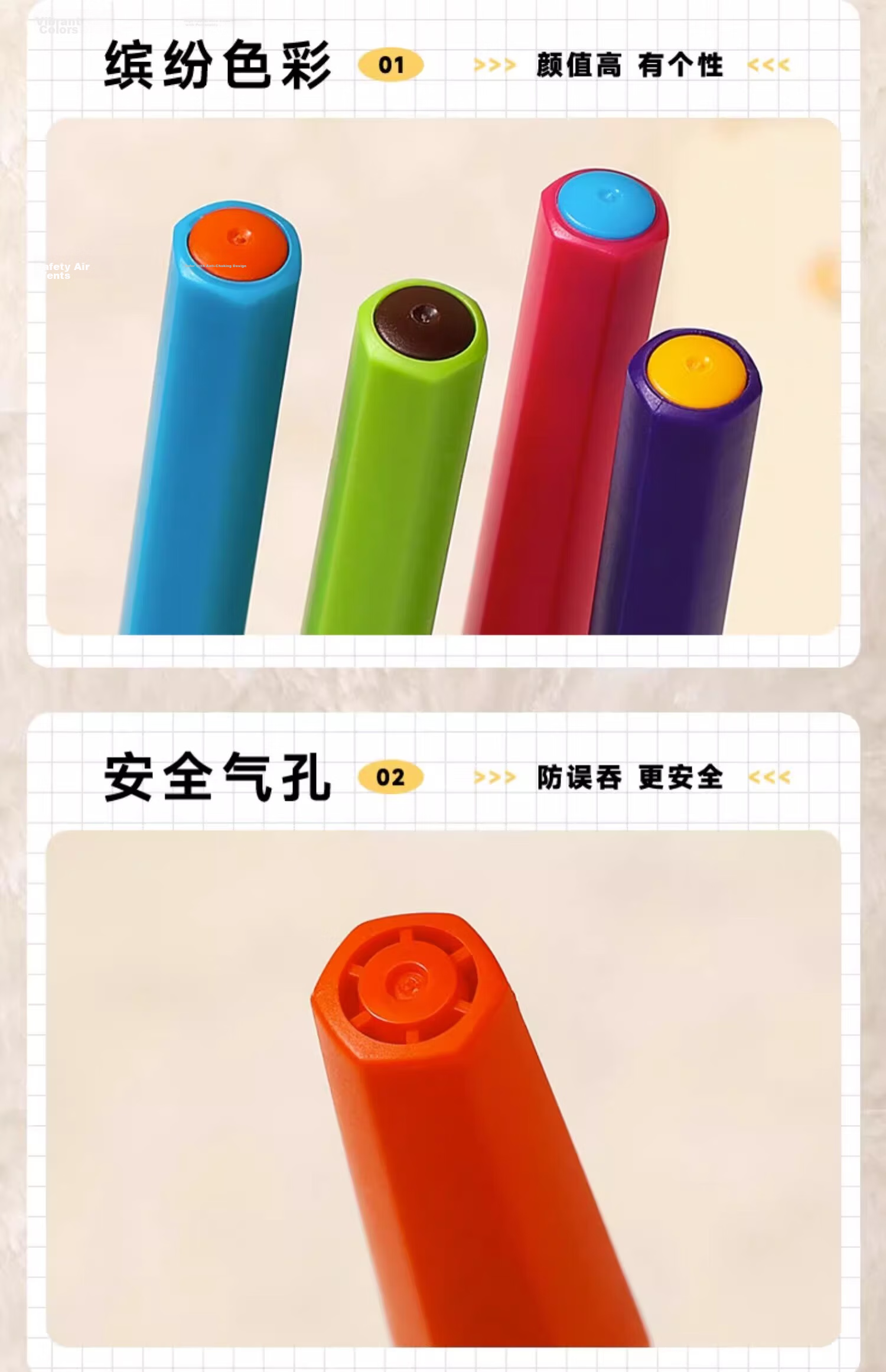 Monami Four-In Multifunctional Pen, Three-Color Ballpoint Pen + Mechanical Pencil 0.5mm, Multi-Color Retractable Gel Pen for Note-Taking, Brown Barrel 01070-248 11
