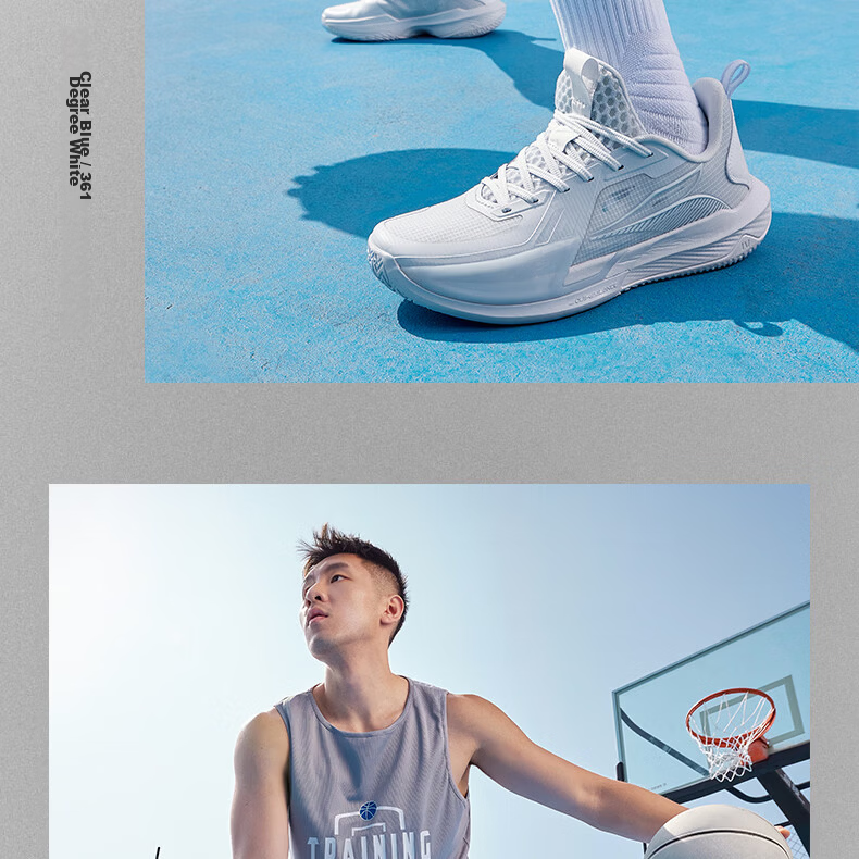361° BIG3 QUICK 4.5 Men's Basketball Shoes Summer New Breathable Cushioning Durable Shoes Men 672621102-2 31