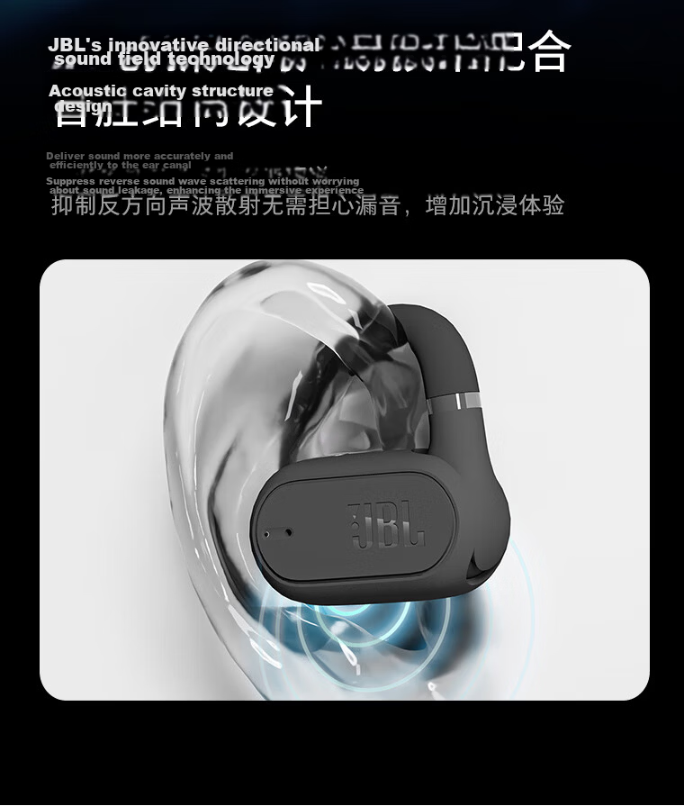 JBL Soundgear Sense Open-Ear Wireless Bluetooth Headphones, Non-Bone Conduction, Not In-Ear Or Ear-Hook Style, No Ear Clamping, for Sports And Running, Birthday Gift, Blue 7