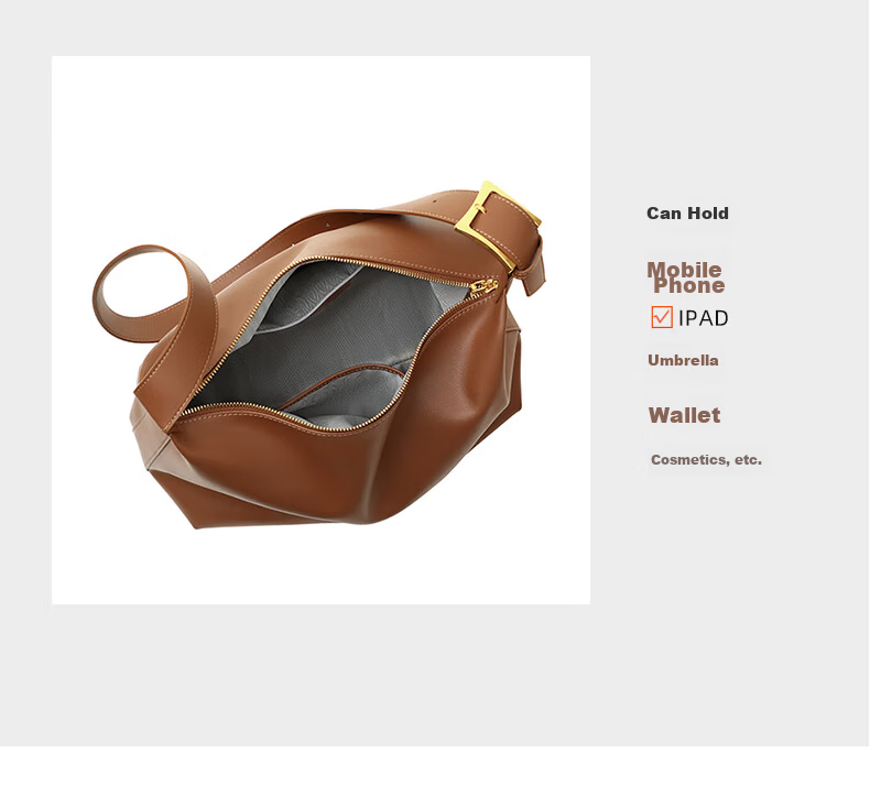 Viney Large Capacity Cowhide Tote Bag for Women Shoulder Crossbody Underarm Bag Birthday Gift High-End Feel for Girlfriend Wife 15