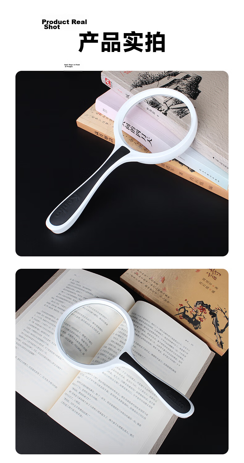 KENKO Japanese Handheld Reading Magnifier (With Auxiliary Magnifier), 60mm, PKC-022 17