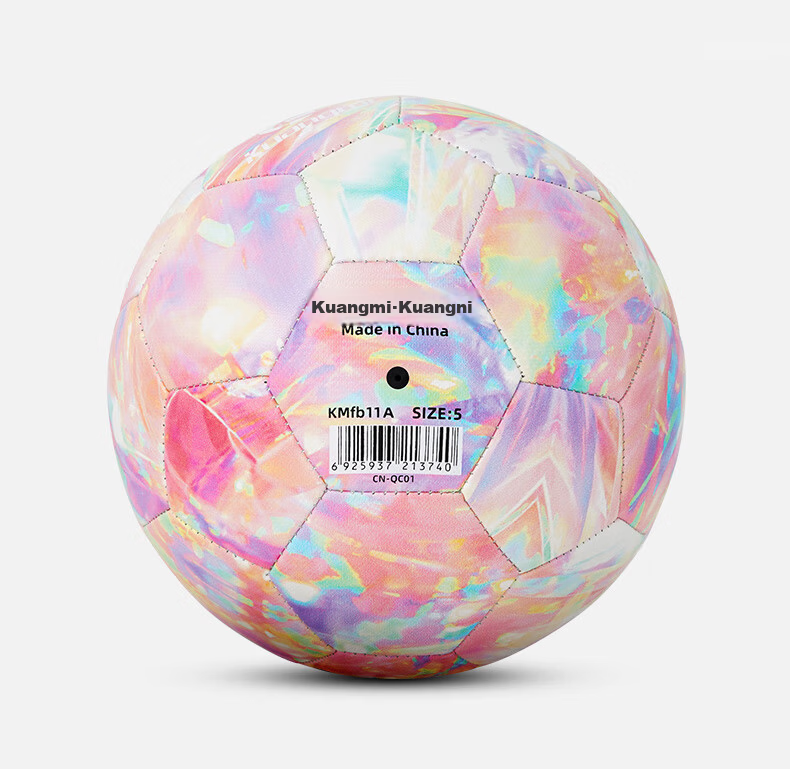 Kuangmi Football Diamond Tie-Dye Student Soccer Ball Youth Size 5 Professional Exam Competition Training Birthday Gift 9