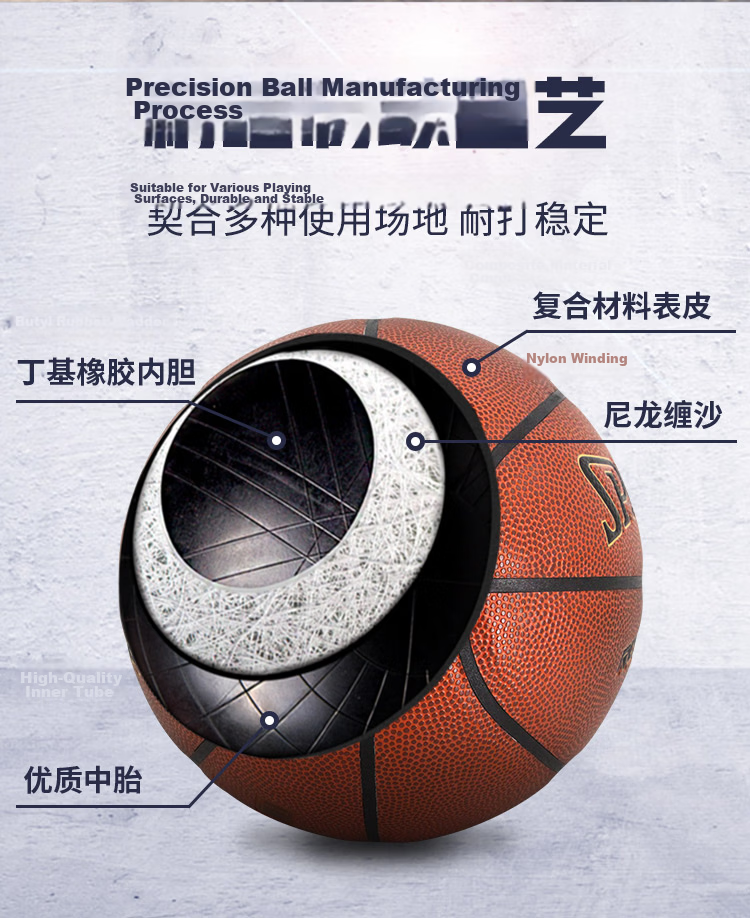 SPALDING Basketball for Children And Elementary School Students, Size 5, Youth High School Entrance Exam Training, PU Leather, Wear-Resistant, Indoor And Outdoor Use, 76-950Y 5