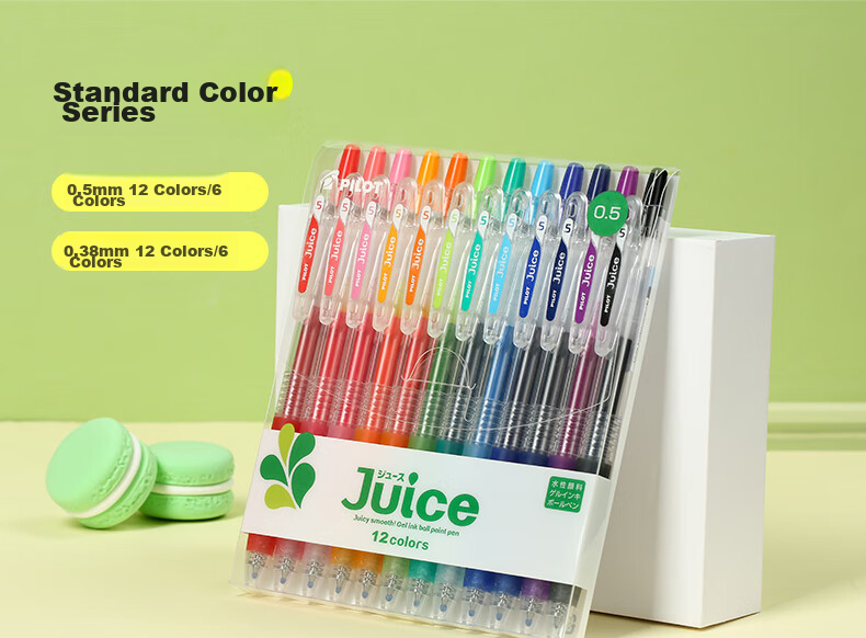 PILOT Juice Gel Pen 0.5mm Colored Retractable Gel Ink Pen Stationery Set 12-Color LJU-120EF-12C 4