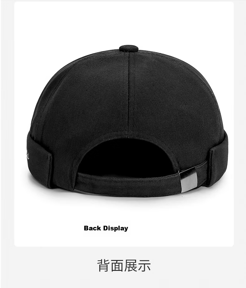 GLO-STORY Vintage Denim Newsboy Cap Unisex Street Hip-Hop Plain Flat Cap 9