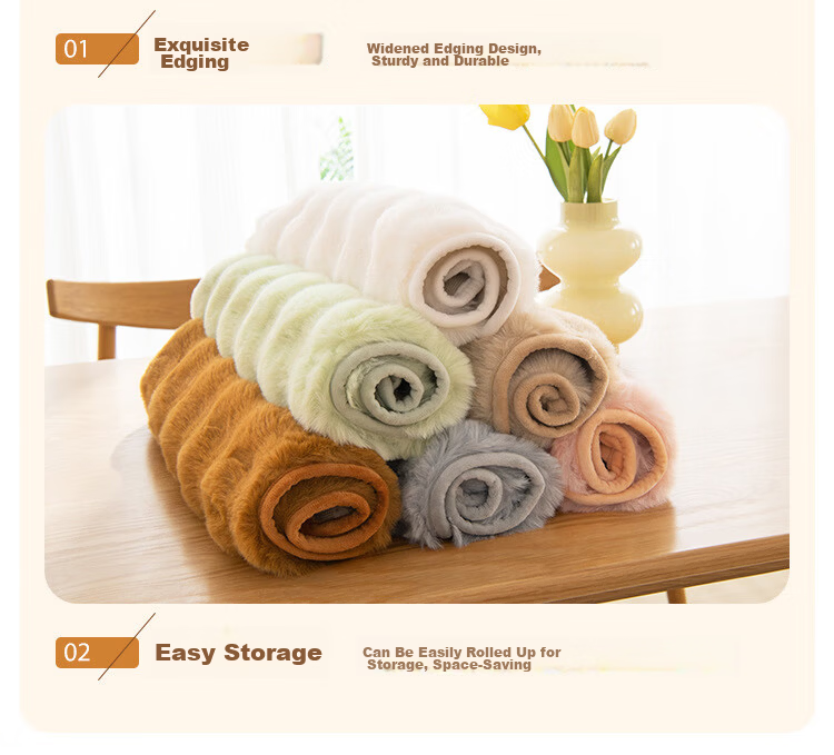 AVIVI Plush Office Chair Cushion Seat Pad Winter Student Floor Cushion 45x45 Cream White 25