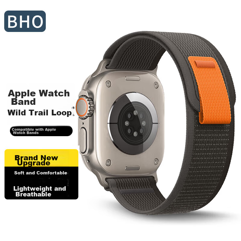 BHO Nylon Loop Band for Apple Watch S11/S10/Ultra 3, Wilderness Loop Band for iWatch S9/8/7/6/5/4/SE3/2