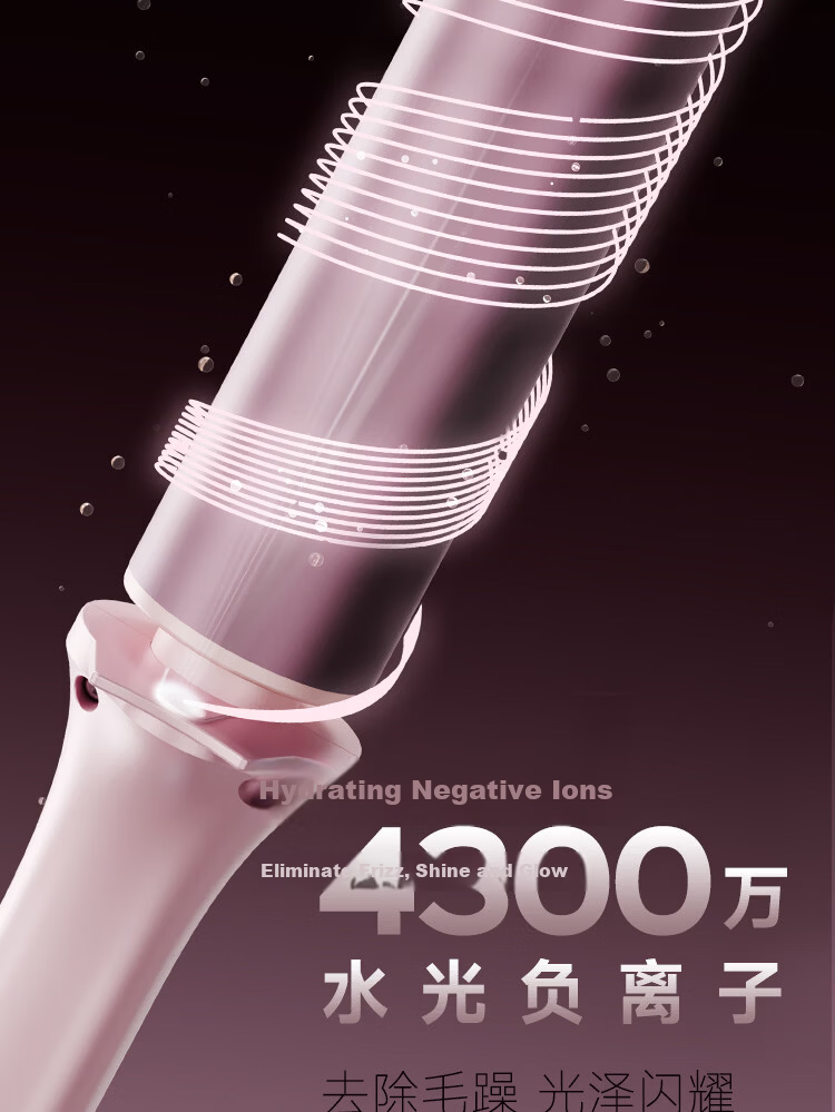 Cuiya Negative Ion Curling Iron 40mm Large Wave Curler Lazy Hair Tool Mid-Long Hair Curling Gift T303F 7
