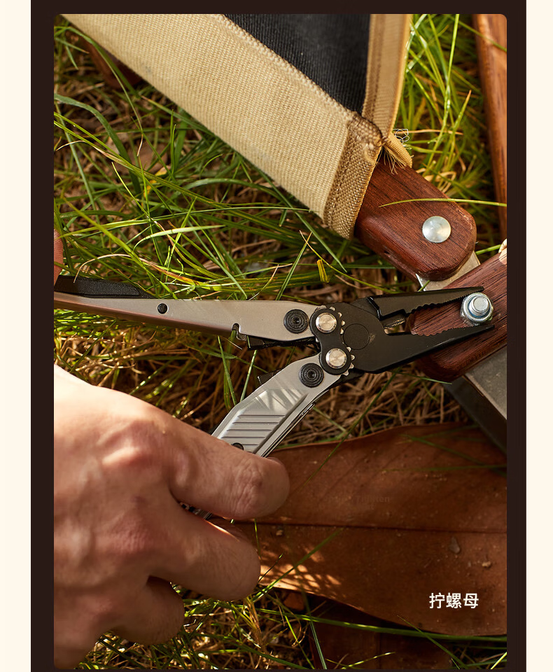 SOG Outdoor Gear FM Multi-Tool Pliers Portable Mini Multi-Function Knife Survival Equipment Blue 10