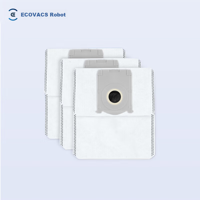 ECOVACS Robot Vacuum Antibacterial Deodorizing Dust Bags*3 (Compatible with T80S/T80/T50 Series/N50/X9 Series, Excluding T80SPRO Ultra-thin) [Accessories] 1