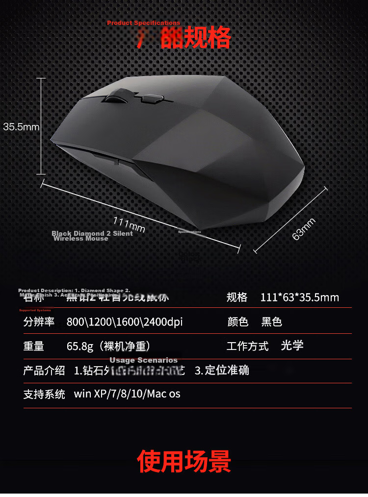 Lenovo Wireless Bluetooth Dual-Mode Rechargeable Mouse with Battery Indicator Pebble Shape Silent Click Lightweight Metal Business Portable Air Pro Storm Gray 6