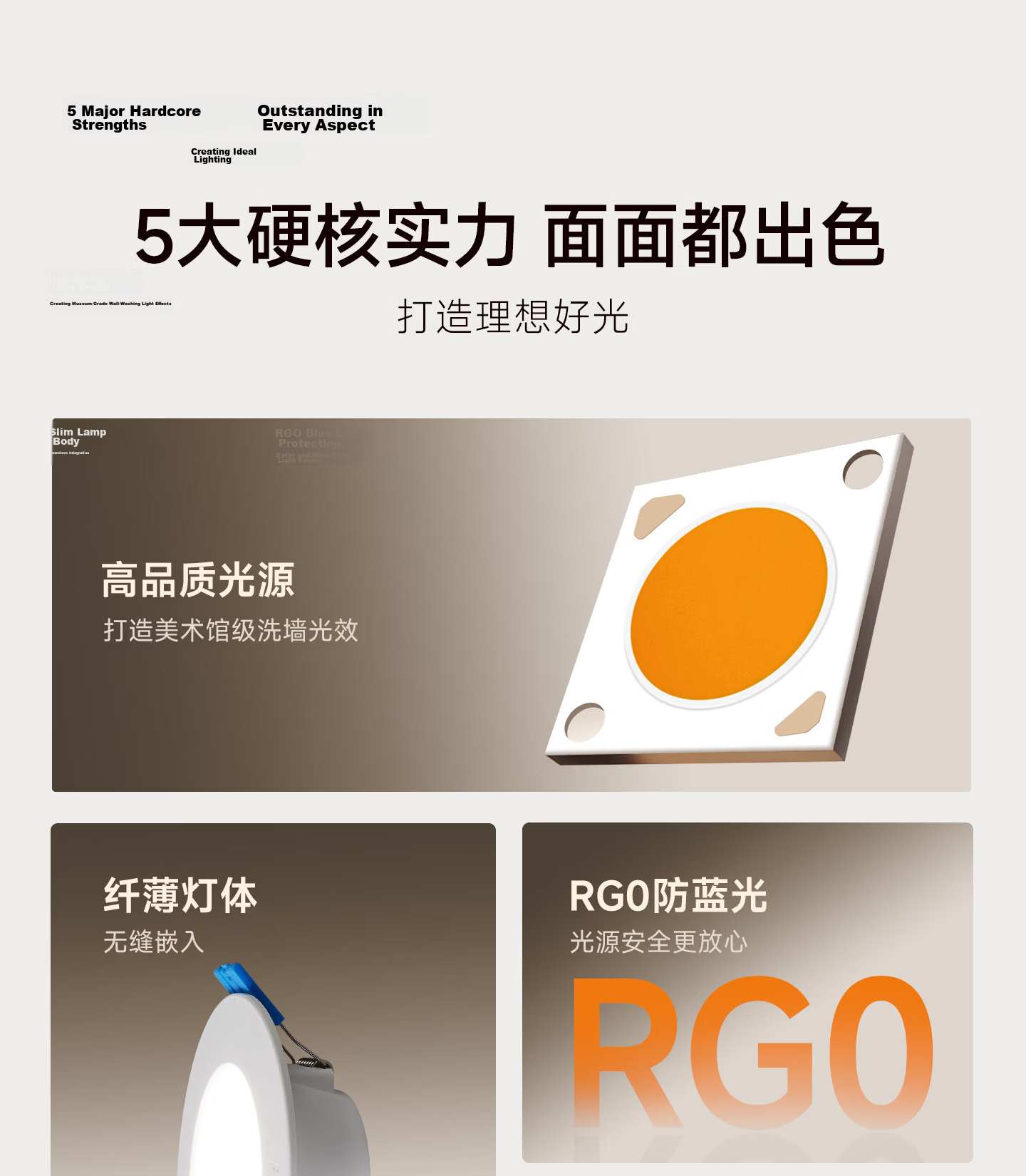 Sanxiong Aurora Anti-glare Recessed LED Downlight Office Living Room Ceiling Corridor Starry Scene 2 4.8W 3000K 3-inch 2