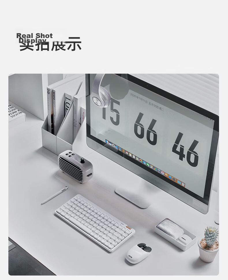 LOFREE Xiaoshun Youth Edition, 84-Key Wireless Mechanical Keyboard, Low Profile, Tri-Mode Gasket Keyboard, White, Lightweight And Agile 21