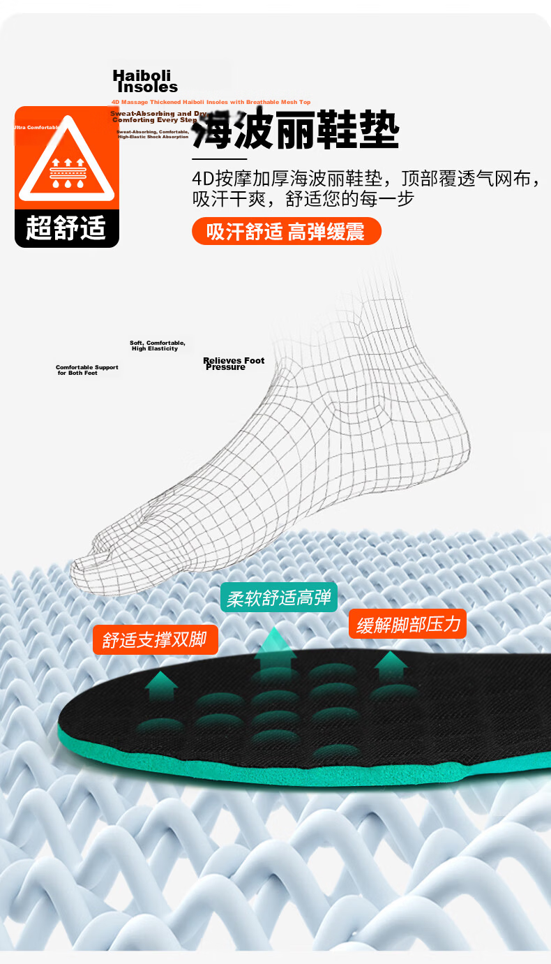 JUNBU Safety Shoes for Men, Summer Breathable Steel Toe Cap, Anti-Smashing, Puncture-Resistant, Soft Sole, Safety Work Site Shoes F118 Size 42 7