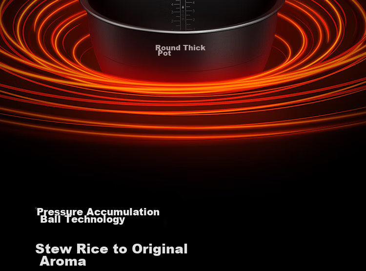 Mijia Xiaomi Rice Cooker for Home Use, Serves 3-4 People, Smart Micro-Pressure IH Multifunctional Rice Cooker, Cooks Rice And Porridge, Thick Pot Non-Stick, with Steamer Basket, 4L Capacity 11