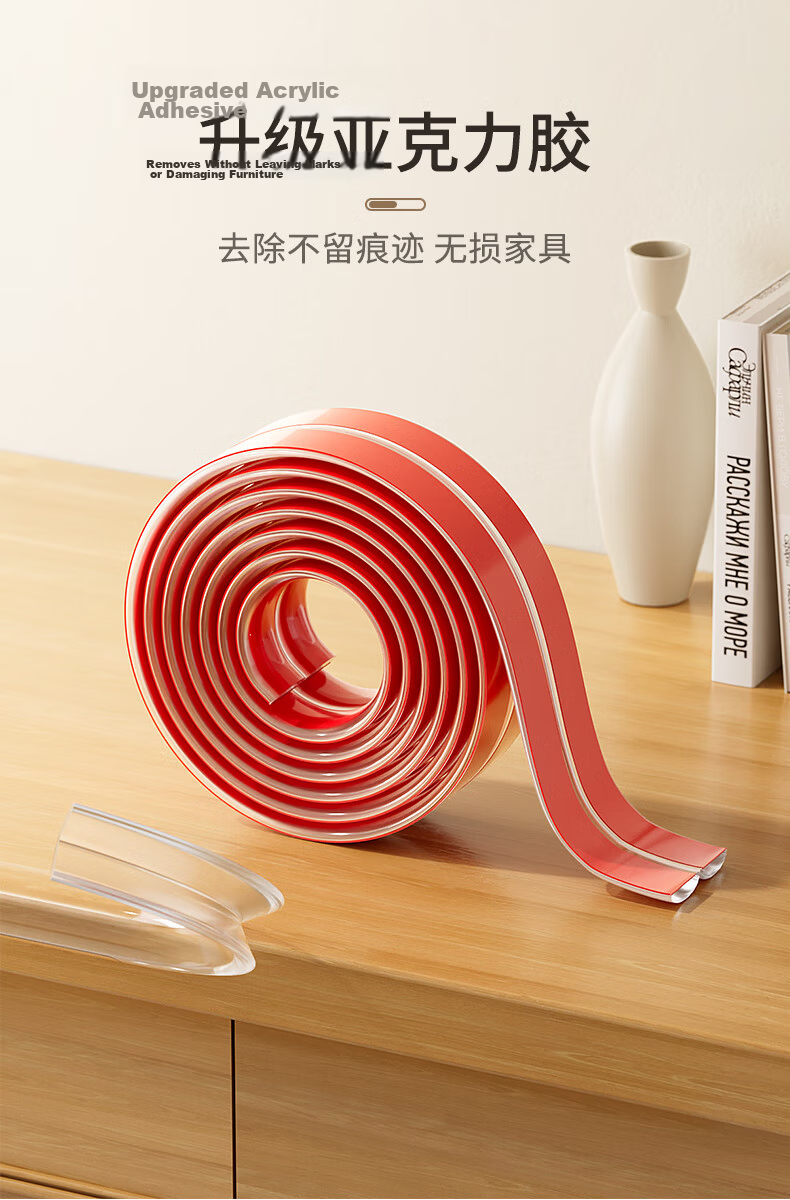 BEIDELI Baby Corner Guard Bumper Strip Transparent Soft Edge Protector 4m Non-toxic Child Safety 5