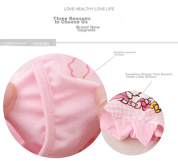 Hello Kitty Girls' Underwear, Children's Panties for Little Girls, 5-Pack Triangle Briefs Shorts, KTN255 Floral Pattern, Size 140-XL 5