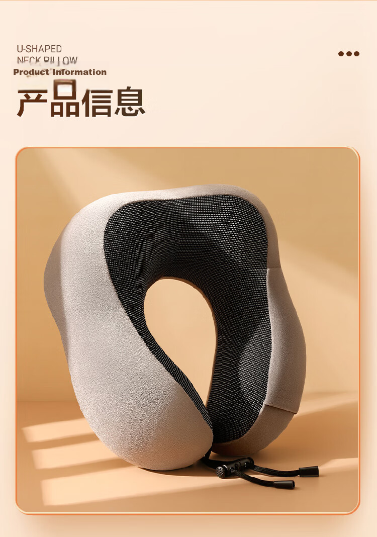 Mixiaoshu U-Shaped Pillow, Nap Pillow, Sleeping Cervical Pillow, Specialized Memory Foam Neck Support Pillow, for Car, Airplane Travel, Nap 22
