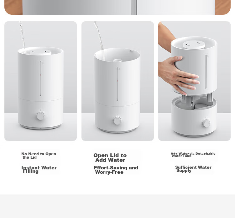Mijia Xiaomi Humidifier 2 Bedroom Quiet Home Office Desktop Mini Air Humidifier Large Capacity Top-Fill MJJSQ06DY Gift Moisturizer for Women 15