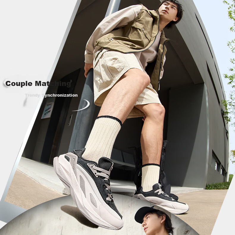 361° Spaceship Men's Sports Shoes Autumn Thick Sole Retro Casual Running Outdoor Cushioning Shoes 672536701-2 5