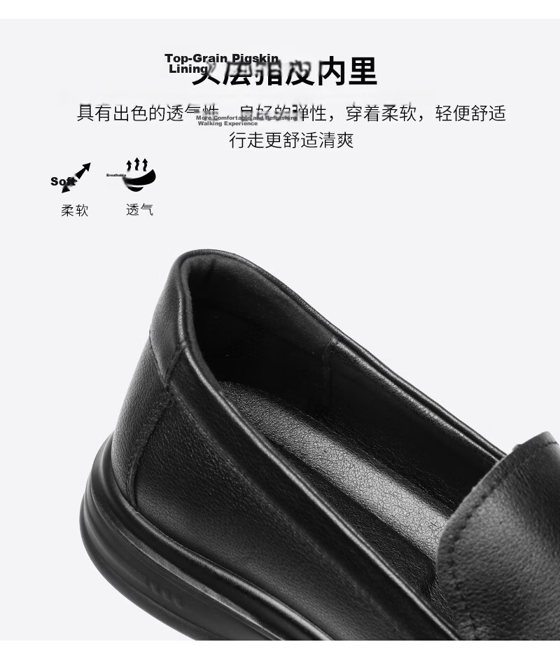 CARTELO First Layer Cowhide Men's Summer Loafers Breathable Slip-On Casual Leather Shoes KG22 Black Size 43 10