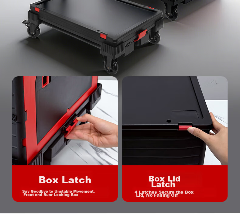 SELORSS Folding Hand Truck, Portable Cart, Trolley for Moving And Cargo, Turtle Cart, Wheeled Cart BY01 6