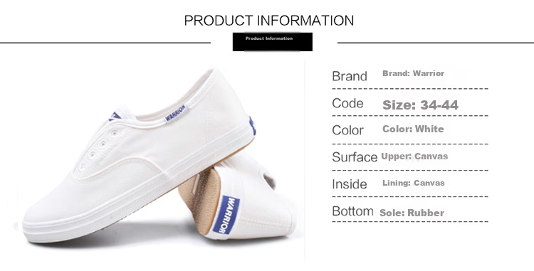 Warrior Canvas Shoes for Men And Women, Comfortable Flat White Sneakers, Nurse Shoes, Couple's Casual Shoes WXY-A446T White 42 2