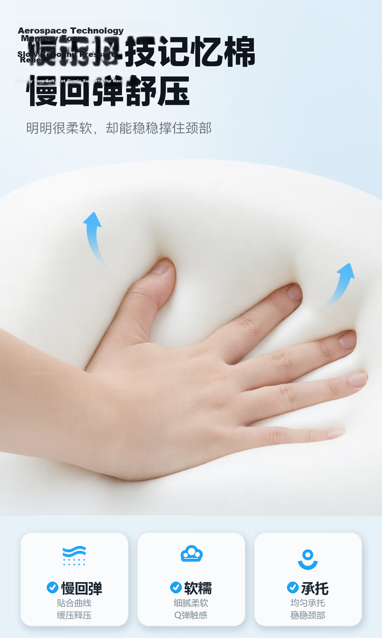 JD Jingzao Small Snail Travel Pillow Aerospace Memory Foam U-Shaped Neck Pillow Portable Storage Design 10