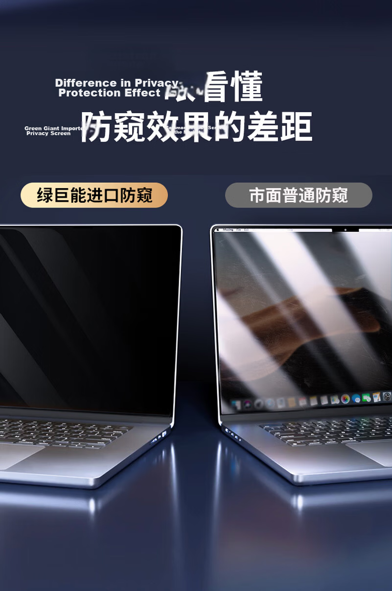 Llano [Reversible] Laptop Privacy Screen Protector for Lenovo Xiaoxin 14/Thinkbook 14+, Screen Protection Film, Privacy Shield, 14-Inch 16:10 Universal 6