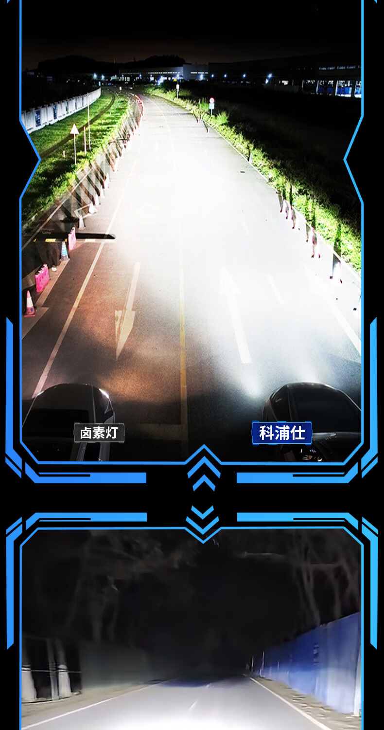 KEPUSHI Suitable for 9005 LED Car Headlights, Integrated High And Low Beam Laser LED Bulb, Ultra-Bright High And Low Beam Bulb 6