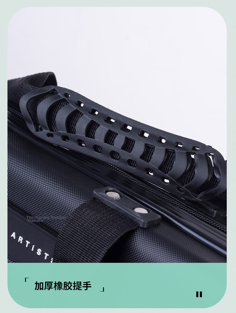 Minjianyiren Hard Shell Fishing Rod Bag, Lightweight Tackle Bag, Multi-Functional Mini Rod Case, Handheld Fishing Tackle Bag, Waterproof 10