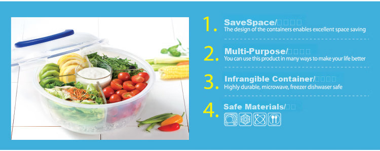 LOCK&LOCK Plastic Sealed Food Storage Containers Set, Kitchen Freezer Food Preservation Storage Box, 7-Piece Set 13