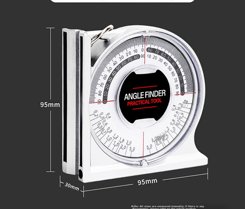 Mitz Slope Meter Multi-Function Angle Measuring Instrument High Precision Small Level Slope Gauge Economy Model with Magnet 2