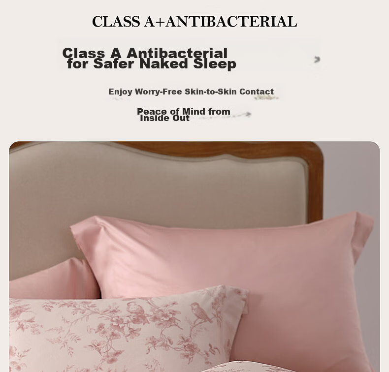 Mercury Home Textiles 100% Cotton Four-Piece Set Xinjiang Pure Cotton Printed Duvet Cover Pillowcase Antibacterial Class A Dormitory Bedroom Double 150cm×200cm 14