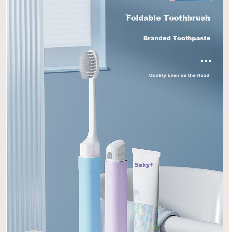 Etravel Mini Travel Toothbrush Cup Set Mouthwash Cup Toothbrush Holder Storage Box Bell Pink 9