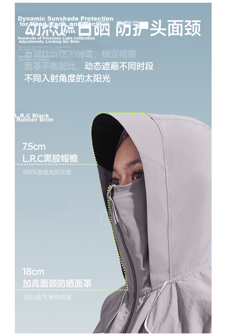 Beneunder Quick-Dry Windproof Mountain Series Jacket for Women, UV Protection Sun Protection Clothing, New Style Light Green L 13