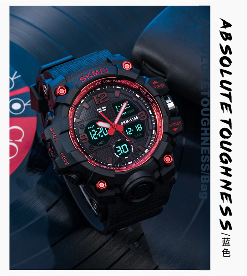 Skmei Student Watch, Waterproof Sports Digital Watch for Middle And High School Students, Teenagers, Children, Alarm Clock, Mechanical, Birthday Gift for Boys, 1155 14