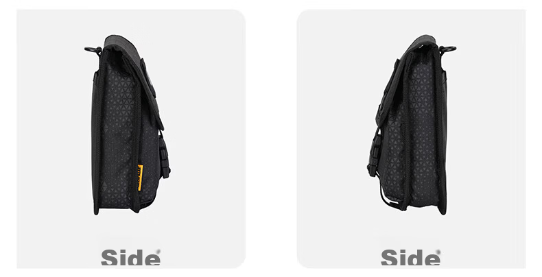 CAT Mini Shoulder Bag Small Phone Bag Casual Crossbody Outdoor Sports Neck Hanging Lightweight Flap Lock Black 84717 12