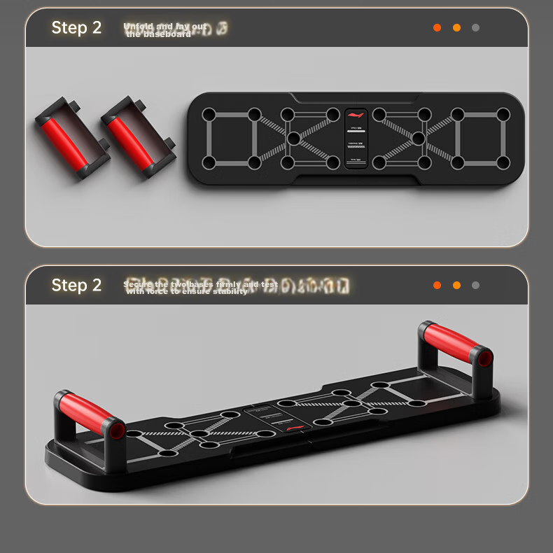 LI-NING Push-Up Training Board Portable Stand Auxiliary Equipment Fitness Plank Support Multifunctional Chest Muscle Trainer 24