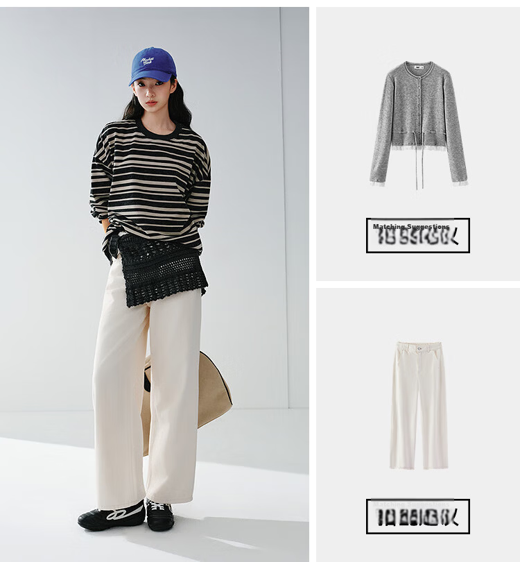 Semir Women's Summer Jeans with Lyocell Wide-Leg Pants 2026 New Loose Fit Long Pants Hong Kong Style Slimming Floor-Length Trousers 25
