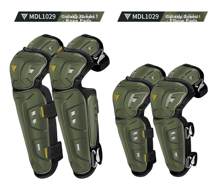 MOTOWOLF Motorcycle Protective Gear, Summer Windproof Knee And Elbow Pads, Anti-Fall Motorcycle Riding Protection, Leg Guards, Windproof Rider Equipment for All Seasons 21