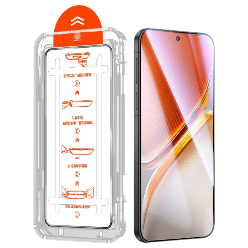 Mingying Compatible [Ultrasonic Unlock HD 2-Piece Dust-Free Case] iQOO Neo10/Pro Tempered Glass Full-Screen HD Transparent Anti-Drop Dust-Free Phone Screen Protector