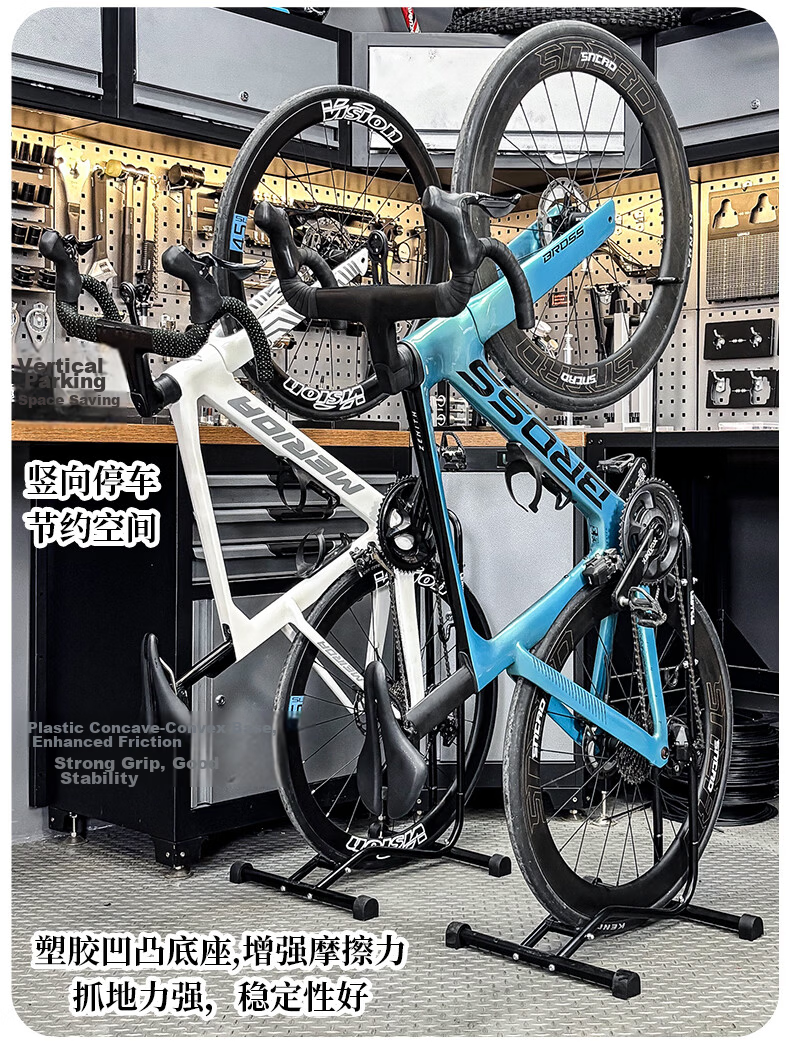 LEBYCLE Mountain Bike Rack, Parking Stand, Hanging Rack, Indoor Vertical Display Stand, for Wide Tire Sizes 2.3-4.0 8