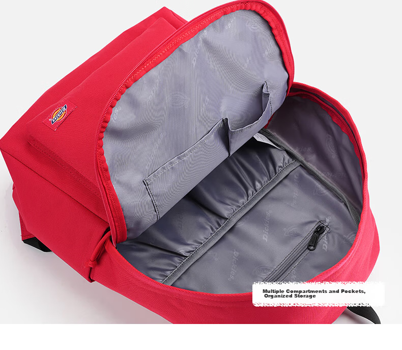 Dickies Women's Backpack Large Capacity School Bag for High School Students Multi-Compartment Casual Travel Laptop Bag 12