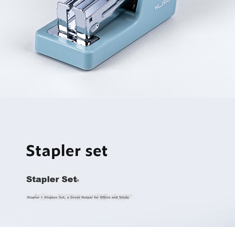 NUSIGN [Super Popular] Mini Stapler for Students, Handheld Small Office Stapler, Labor-Saving And Portable, Office Supplies, Includes 830 Staples, White NS083 8