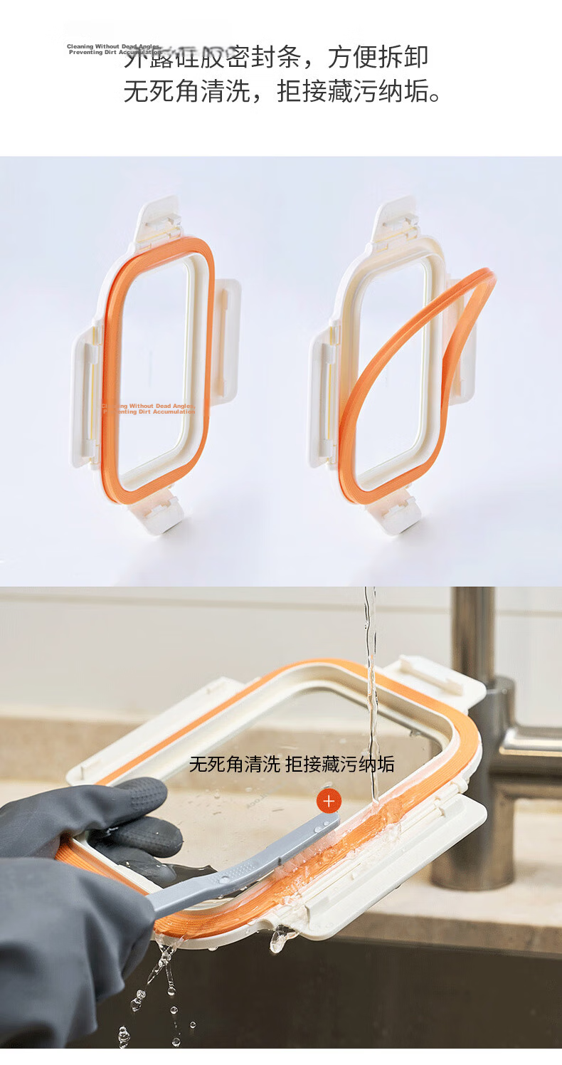 LOCK&LOCK Heat-Resistant Glass Food Container, Microwave-Safe Fruit Storage Box, Lunch Box, LTG428M_630ml 12
