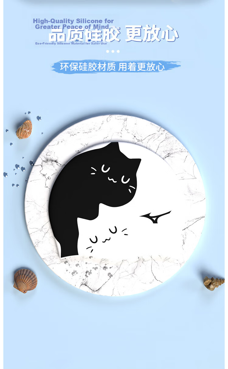 MIZUNO Swimming Cap Unisex Large Size Waterproof Silicone Ear Protection Training Gear 1S13 Cat Design 7
